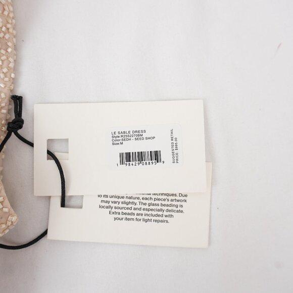 NWT Staud Women's Le Sable Beaded Mini Dress in Seed Shop Floral Size Medium - Picture 10 of 10